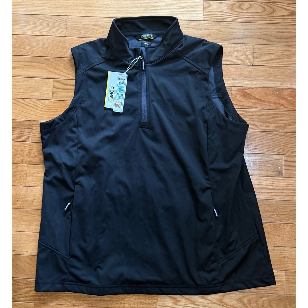 Core365 Ladies Cruise Soft Shell Vest Black Carbon CE709W NWT L
